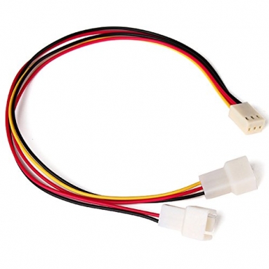 3-PIN Fan Power Y Extension Cable 30CM